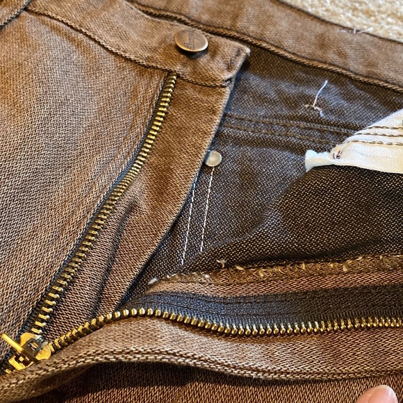 Vtg Wrangler Shadow Canyon Jeans Mens W31 x L31.5 Brown Cowboy Cut Pro Rodeo USA - Picture 7 of 12